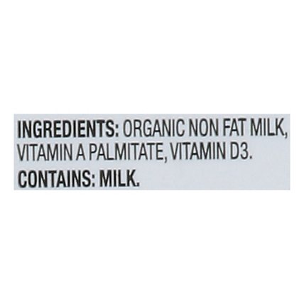O Organics Fat Free Milk - 128 FZ - Image 5