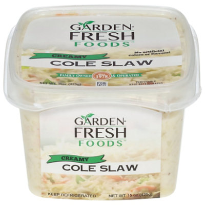 Garden Fresh Creamy Shredded Cole Slaw - 15 OZ - Image 3