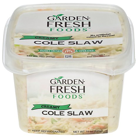 Garden Fresh Creamy Shredded Cole Slaw - 15 OZ