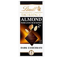 Lindt Excellence Almond With A Touch Of Honey Dark Chocolate Bar - 3.5 OZ