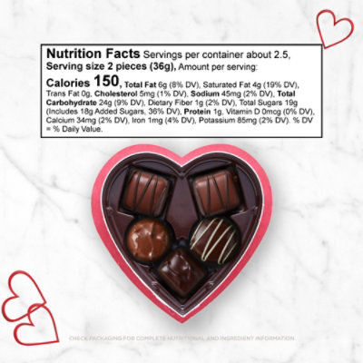 RUSSELL STOVER Valentine's Puppy Heart Assorted Milk & Dark Chocolate Gift Box - 3.1 Oz - Image 3