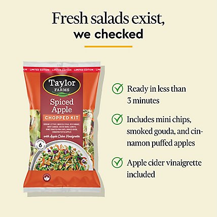 Taylor Farms Spiced Apple Chopped Salad Kit - 13.2 OZ - Image 8