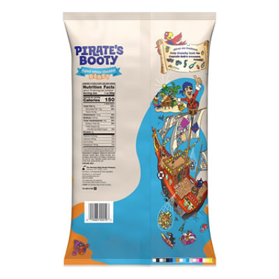 Pirates Booty Aged White Cheddar Blast Cheese Puffs Party Size Bag - 10 Oz - Image 3