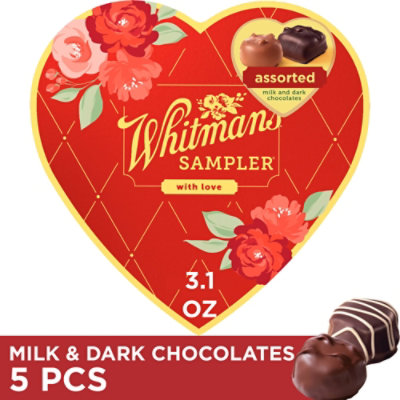 Whitmans Red Sampler Choc Hrt - 3.1 OZ