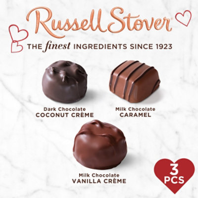 RUSSELL STOVER Valentine's Day Coco the Love Pup Plush with Assorted Chocolate Gift Box - 1.5 Oz - Image 2