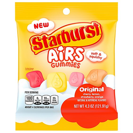 Starburst Airs Original Gummy - 4.3 Oz - tomthumb Starburst Airs Original Gummy - 4.3 Oz - tomthumb
