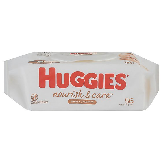 Huggies Nourish & Care Baby Wipes - 56 CT