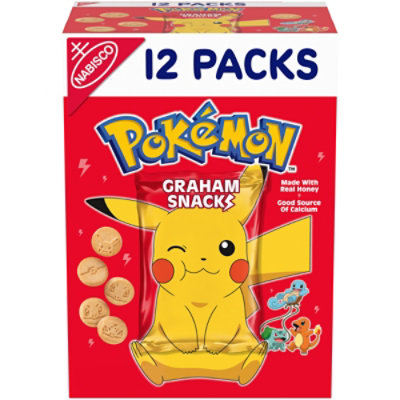 Nabisco Pokemon Graham Snacks Graham Cracker Cookies Snack Packs - 12-1 Oz - Image 1