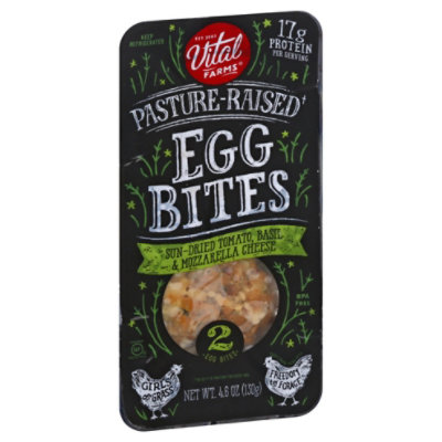 Vital Farms Sun Dried Tomato Basil & Mozzarella Cheese Egg Bite 4.6