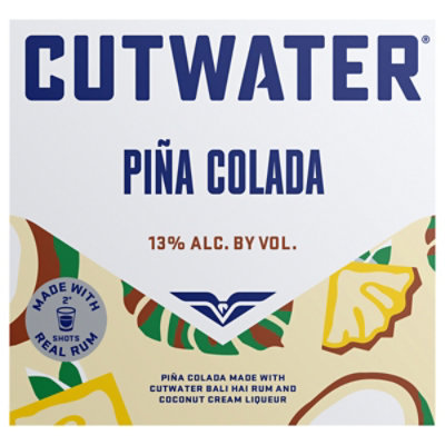 Cutwater Bali Hai Rum Pina Colada Rtd In Cans - 4-12 FZ - Image 2