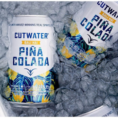 Cutwater Bali Hai Rum Pina Colada Rtd In Cans - 4-12 FZ - Image 3