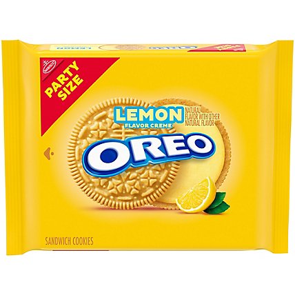 OREO Lemon Cream Cookies Party Size - 26.7 Oz - Image 1