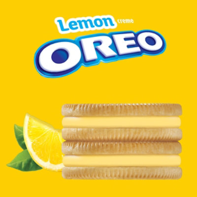 OREO Lemon Creme Sandwich Cookies Party Size - 26.7 Oz - Image 2