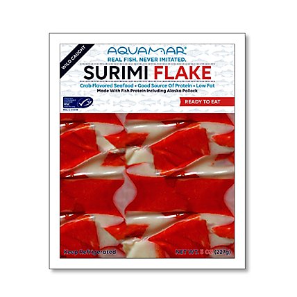 Aquamar Surimi Flakes - 8 OZ - Image 1
