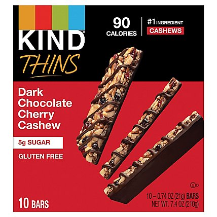 Kind Thins Dark Choc Cashew Cherry - 10-.74 OZ - Image 3