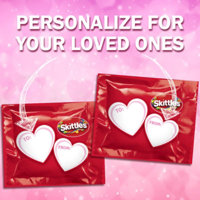 Skittles Original Valentines Day Candy Exchange Fun Size Chewy Candy Box - 12.33 Oz - Image 4