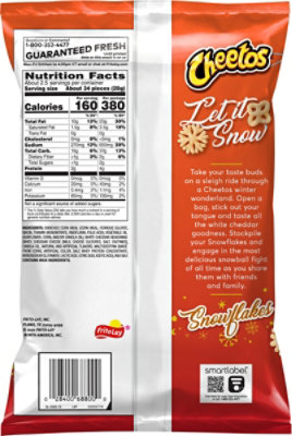 Cheetos White Cheddar Cheese Snowflakes Flavored Snacks - 2.375 Oz - Image 6