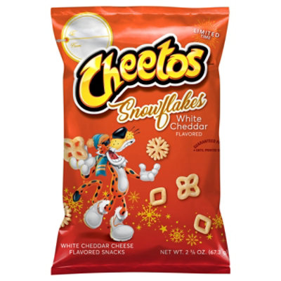 Cheetos White Cheddar Cheese Snowflakes Flavored Snacks - 2.375 Oz