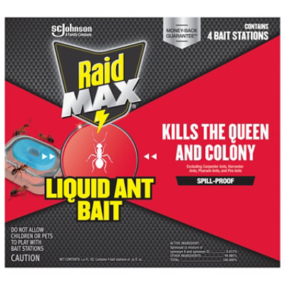 Raid Max Liquid Ant Bait Stations 4 Count - Each - Image 1