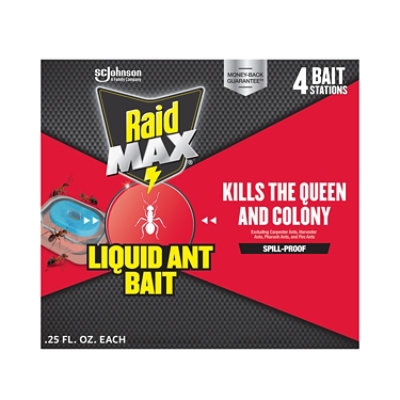 Raid Max Liquid Ant Bait Stations 4 Count - Each - Image 2