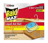 Raid Max 4 Ct Liquid Ant Baits 12 Ct - EA