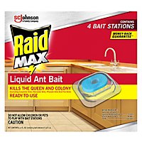 Raid Max Liquid Ant Bait Stations 4 Count - Each - Image 1