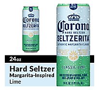 Corona Hard Seltzer Seltzerita Gluten Free Classic Lime Spiked Sparkling Water