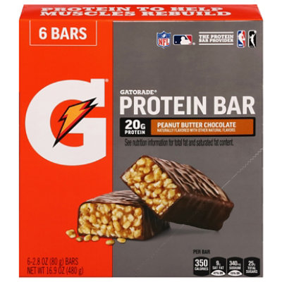 Gatorade Whey Protein Bar Peanut Butter Chocolate Multipack - 6-2.8 OZ - Image 3