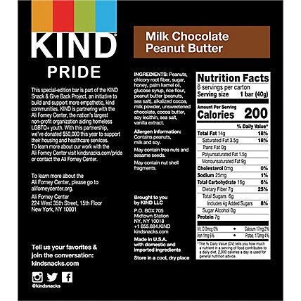 Kind Milk Chocolate Pb - 6-1.4 OZ - Image 4