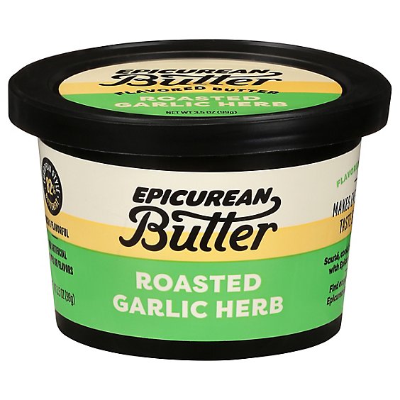 Epicurean Roasted Garlic Herb Butter - 3.5 Oz
