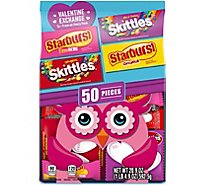 Mars Skittles & Starburst Assorted Valentines Day Chewy Candy Exchange - 20.9 Oz