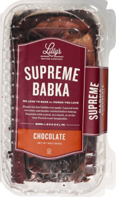 Lilly's Supreme Chocolate Babka With Baked In Chocolate Shavings - 16 Oz - Image 1