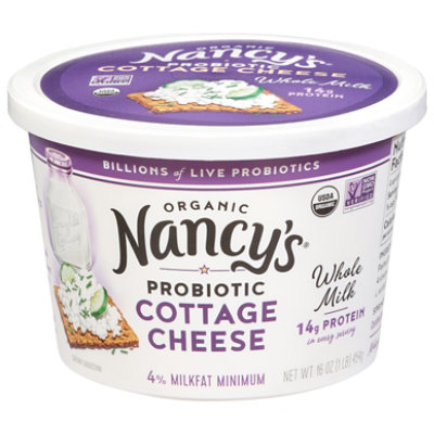 Nancys Organic Whole Milk Cottage Cheese 16oz - 16 OZ - Image 1