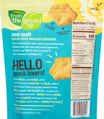 From The Ground Up Cauliflower Cracker Sea Slt - 3.5 Oz - Image 6