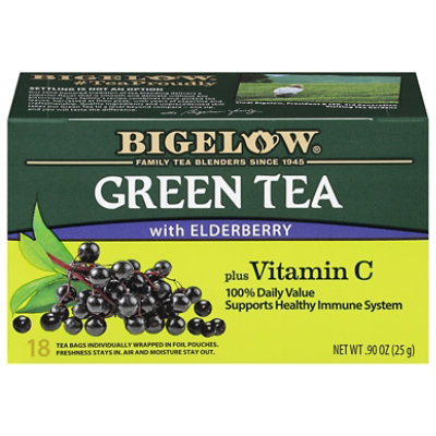 Bigelow Tea Green Elderberry Vit Cin C - 0.9 OZ - Image 1