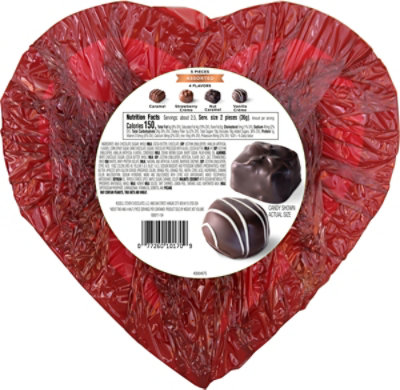 RUSSELL STOVER Valentine's Plush Bear with Red Heart Milk & Dark Chocolate Gift Box - 3.1 Oz - Image 6