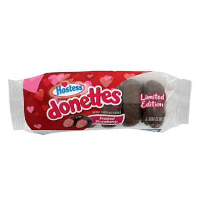 Frosted Strawberry Mini Donette - 3 Oz