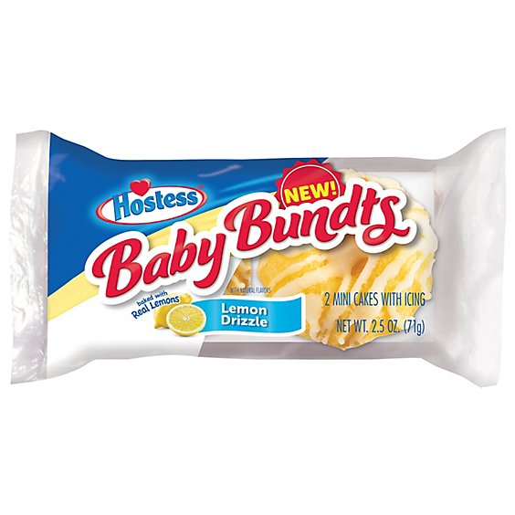 Hostess Baby Bundts Lemon Drizzle Cakes - 2.5 Oz
