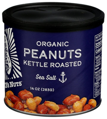 Cbs Nuts Sea Salt Kettle Roasted Peanuts Can - 14 OZ - Image 4