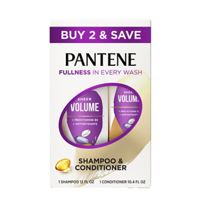 Pantene Volume & Body Dual Pk - 24.6 FZ - Image 1