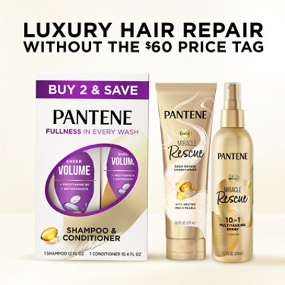 Pantene Volume & Body Dual Pk - 24.6 FZ - Image 7