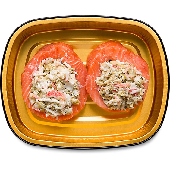 Ready Meals Atlantic Salmon Stuffed with Crab and Lobster - 1 Lb