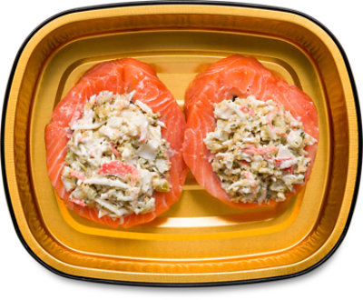 Ready Meals Atlantic Salmon Stuffed with Crab and Lobster - 1 Lb