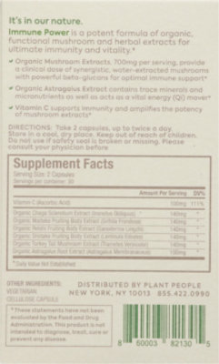 Plant People Immune Power Organic Mushroom Capsules - 60 Count - Image 5