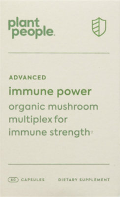 Plant People Immune Power Organic Mushroom Capsules - 60 Count - Image 2