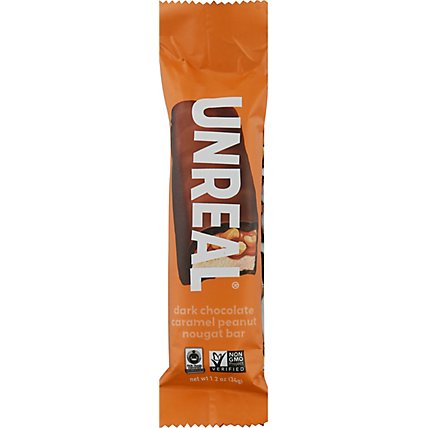 Unreal Chocolate Bar Dark Caramel Peanut Nougat - 1.2 OZ - Image 2