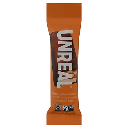 Unreal Chocolate Bar Dark Caramel Peanut Nougat - 1.2 OZ - Image 1