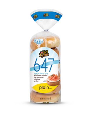 Schmidt Old Tyme 647 Long Rolls Plain Low Calorie Bread - 6 Count - Image 1