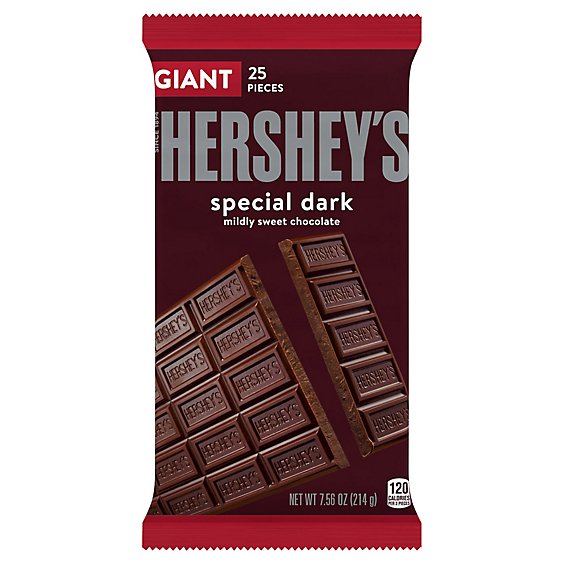 Hersheys Special Dark Mildly Sweet Chocolate Giant Bar - EA