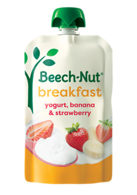 Beechnut Stg 4 Bfst Yogurt Banana Straw - 3.5 OZ - Image 1